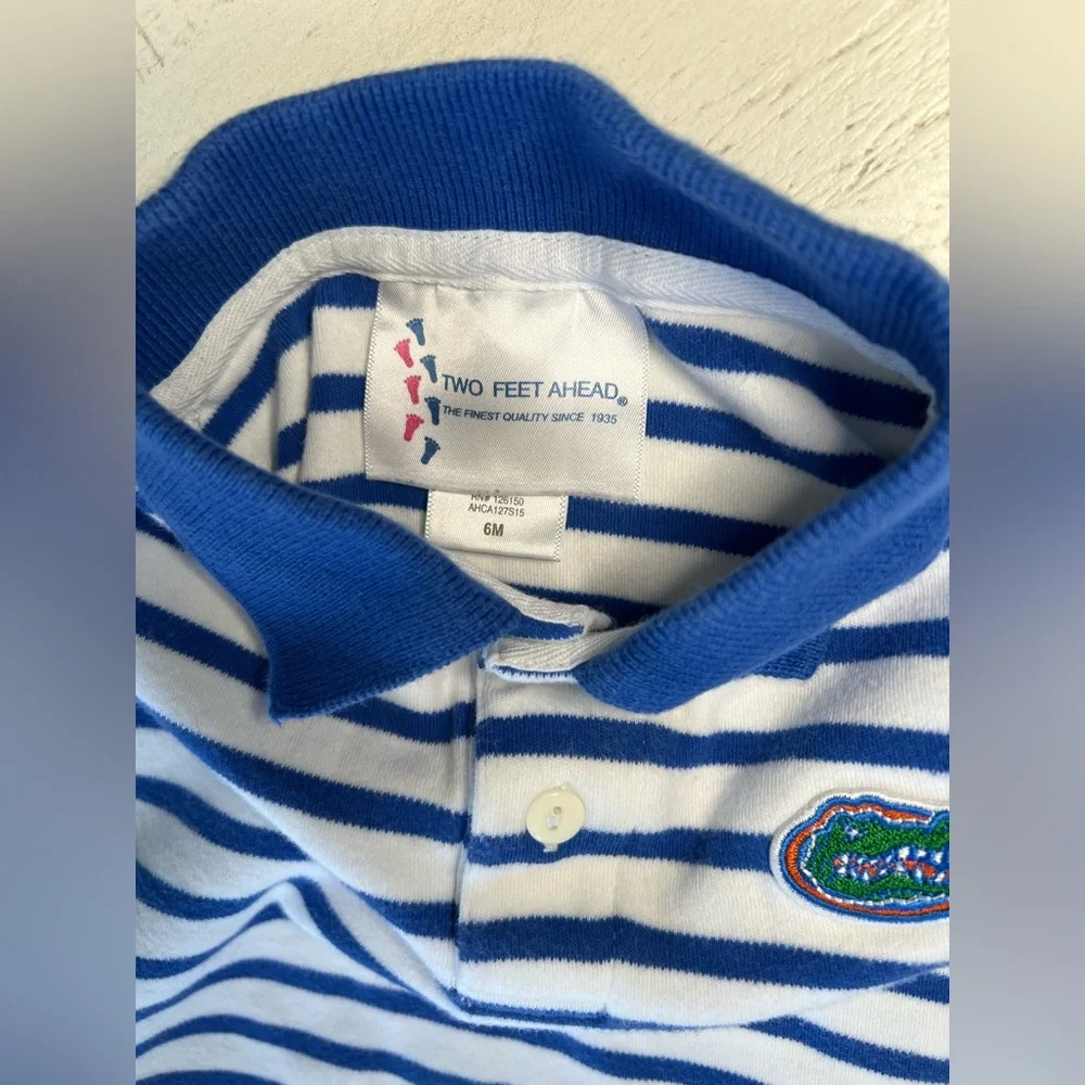 Florida Gators Striped Baby Boy Polo Onesie